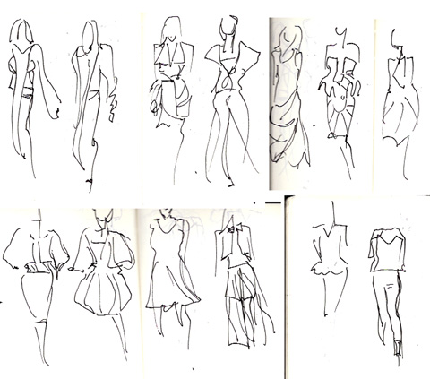 amelias magazine - london college of fashion - paradise lost - Digital Catwalk - jenny robins sketches 2