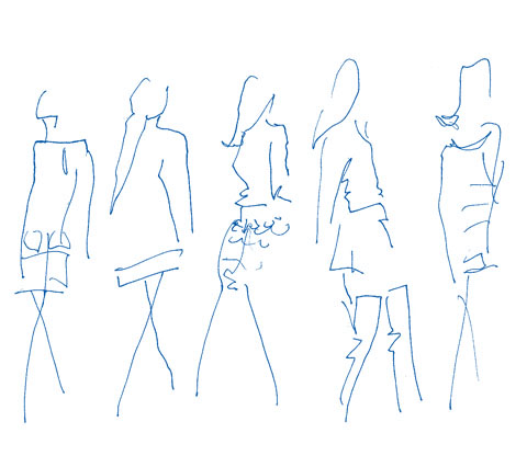 jasper conran sketches 2 - lfw aw11 - jenny robins