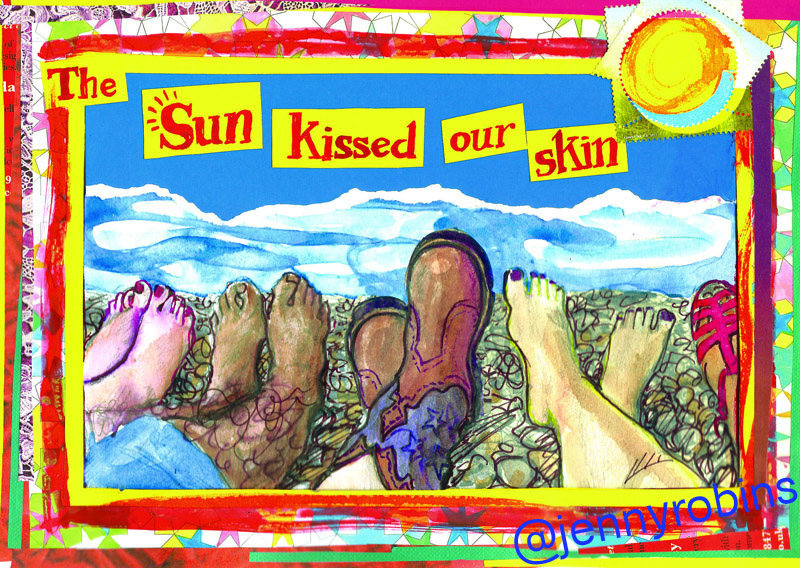 jenny robins - altrernative summer postcards - the sun kissed our skin