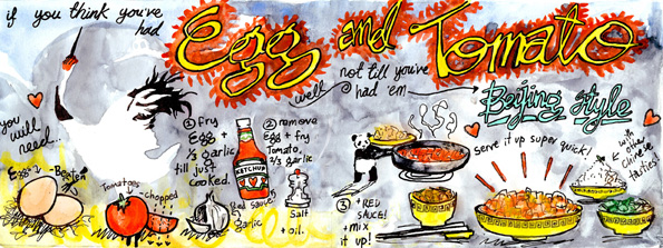 jenny robins - draw and cook - egg and tomato small