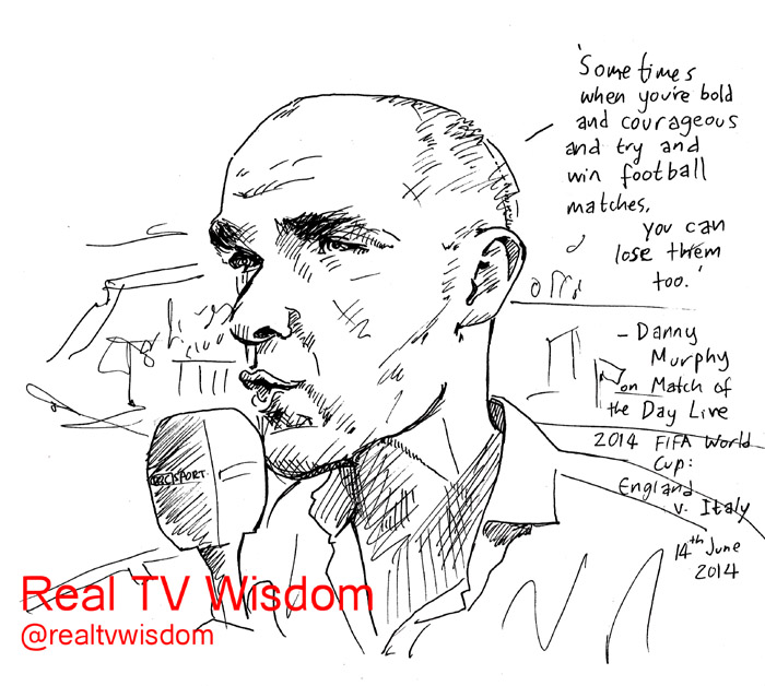 real tv wisdom - jenny robins - danny murphy - match of the day - 2014 - Fifa world cup - england